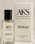 AKS Perfumes NOMAD eau de parfum bottle and box